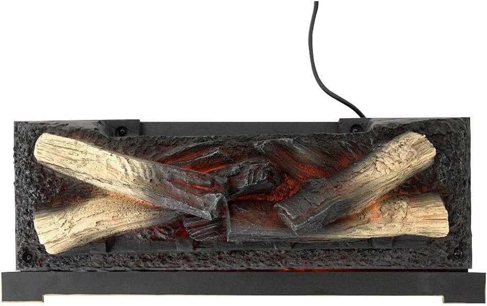 Country Living 20 inch Electric Log Set | 400 Sq Ft Heater - Faux Logs Insert with Infrared Flames for Existing Fireplaces | Remote Control Included