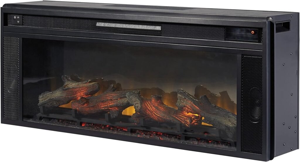 Signature Design by Ashley Entertainment Accessories Large Fireplace Insert Infrared Black