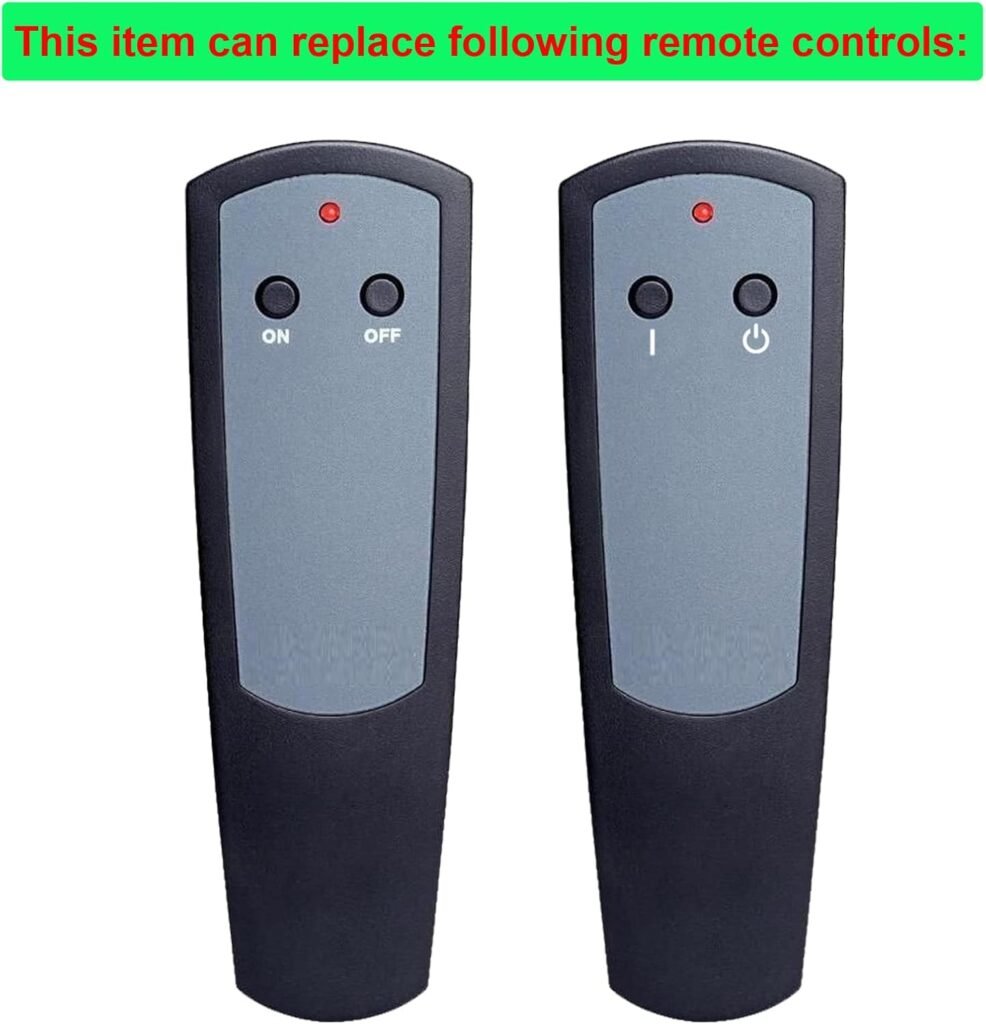 Replacement for Dimplex Fireplace Heater Remote Control 3000370500RP DF2608 NBDF2608 DF2622SS DF2622BLK